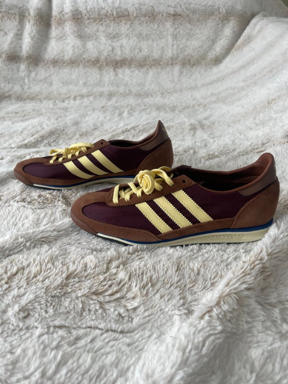 adidas SL 72 OG Shoes in Maroon / Almost Yellow / Preloved Brown men's size 6.5 - Picture 4 of 6